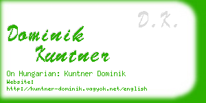 dominik kuntner business card